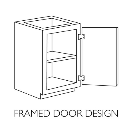 Design House Brookings Fully Assembled 36x34.5x24" Kitchen Base Cabinet, White 613208